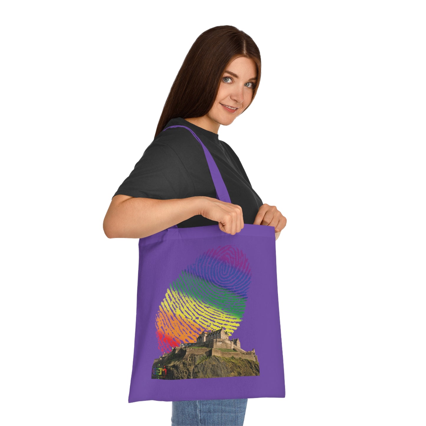 Ciel d'empreinte digitale de fierté du château d'Édimbourg Tote bag doublé