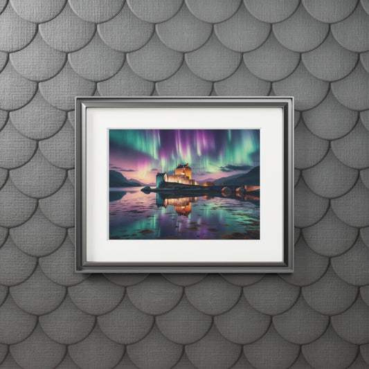 Eileen Donan Castle Fine Art Print, Scotland Art, Paper Frame, Différentes tailles, Horizontal