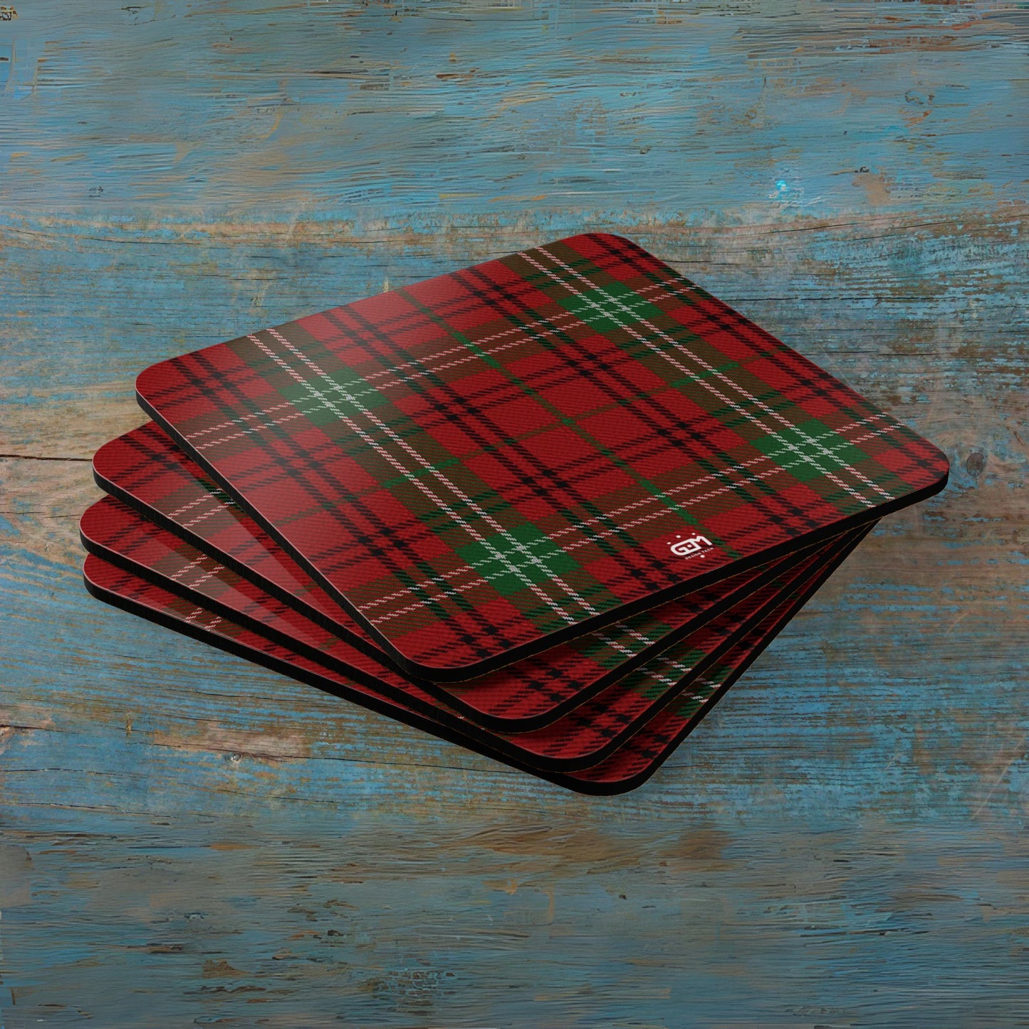 Scottish Tartan Cork Coaster Set (M/Mc/Mac)