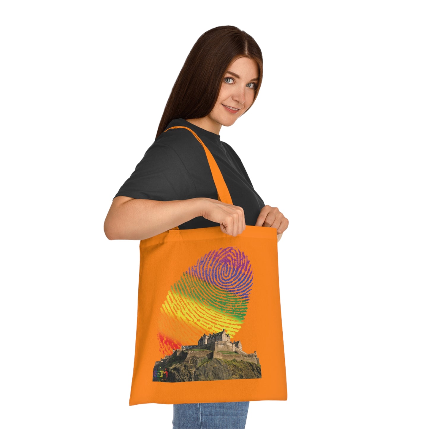Ciel d'empreinte digitale de fierté du château d'Édimbourg Tote bag doublé