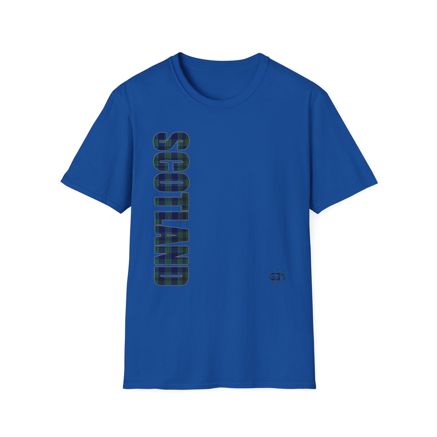 Tartan Scotland Lettrage Softstyle T-shirt unisexe, Miller Tartan Tee