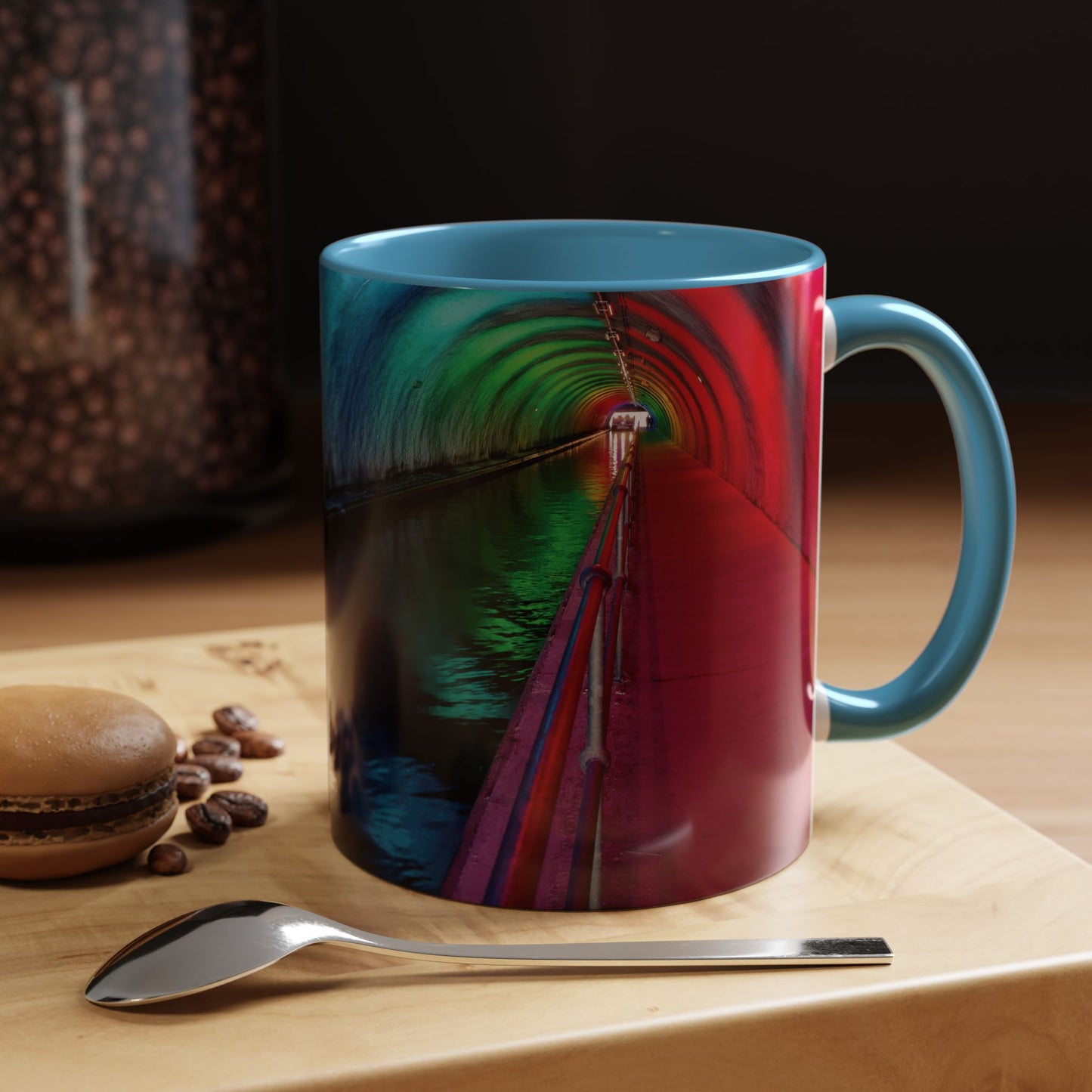 Tasses décoratives Écosse en gros plan - Scènes variées (bleu clair)