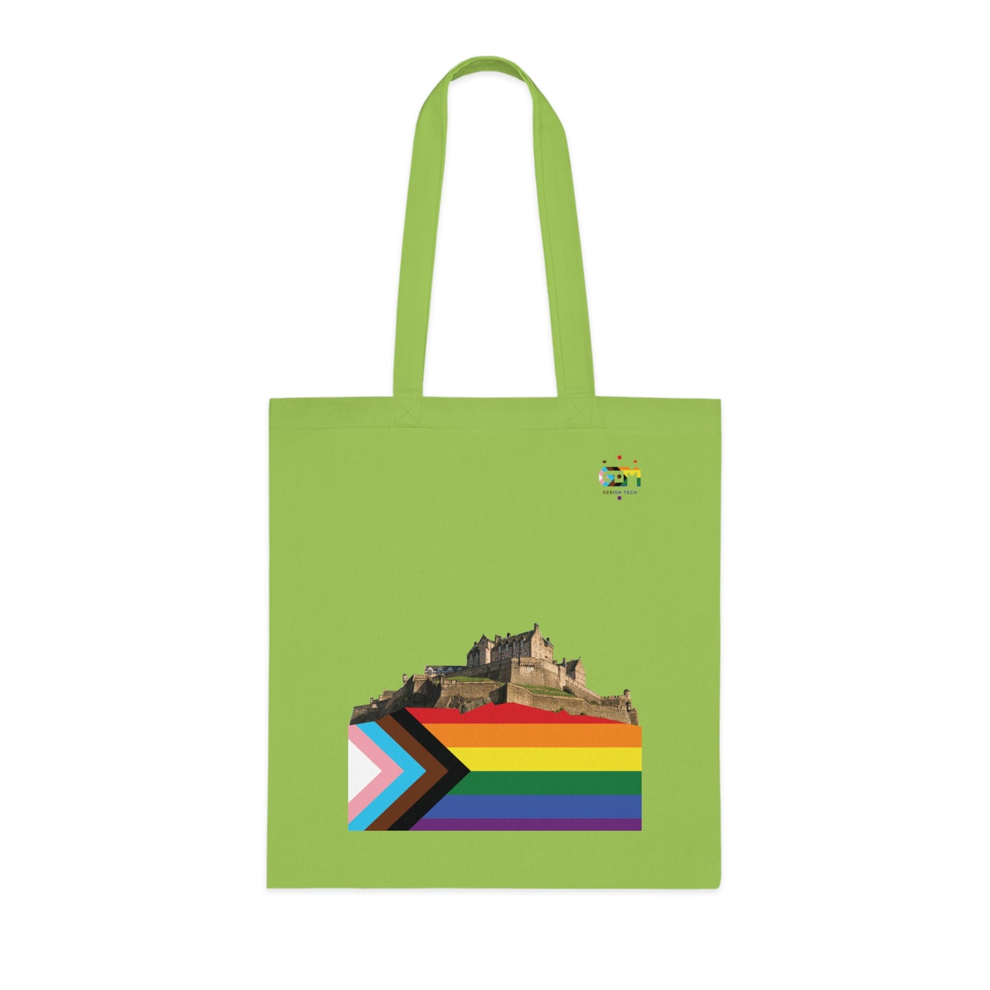 Pride Progress Rock Edinburgh Castle Cotton Tote Bag