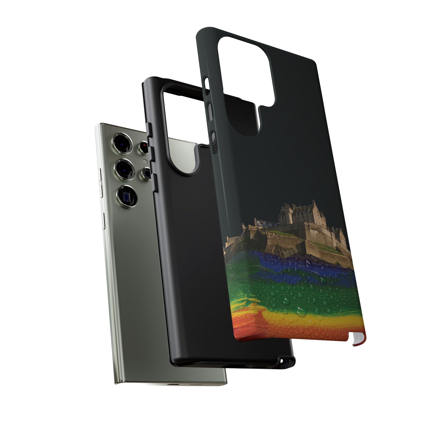 Edinburgh Castle Pride Rockface Phone Case - Rain, Various