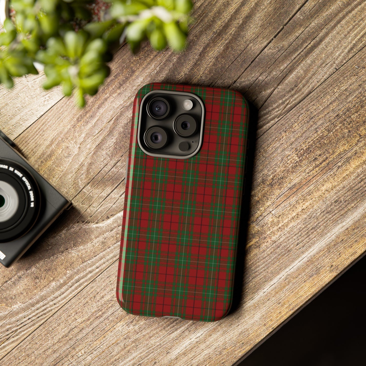 Étui de téléphone à motif tartan écossais - MacAuley, Divers