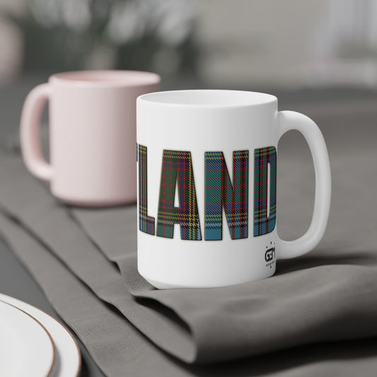 Scotland Tartan Mug - Anderson Tartan, Various Sizes