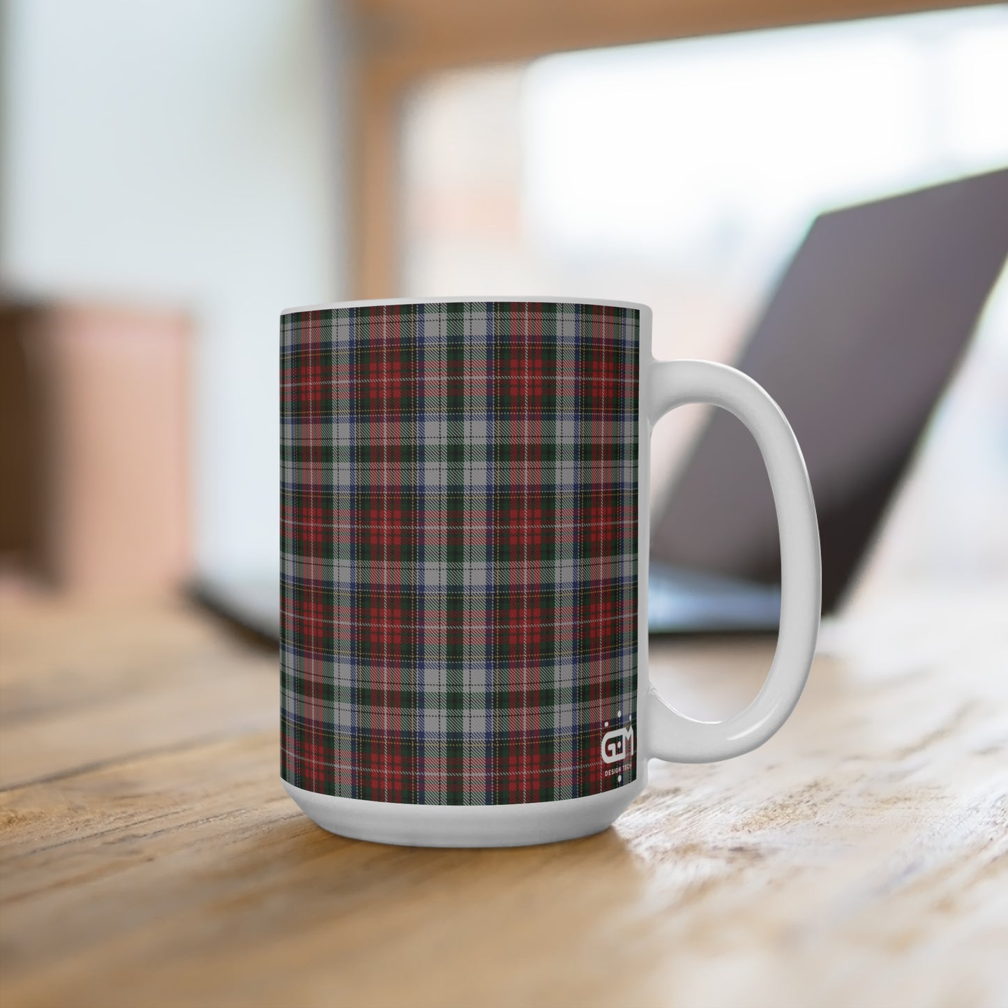 Scottish Tartan Mug 15oz, Stewart Tartan