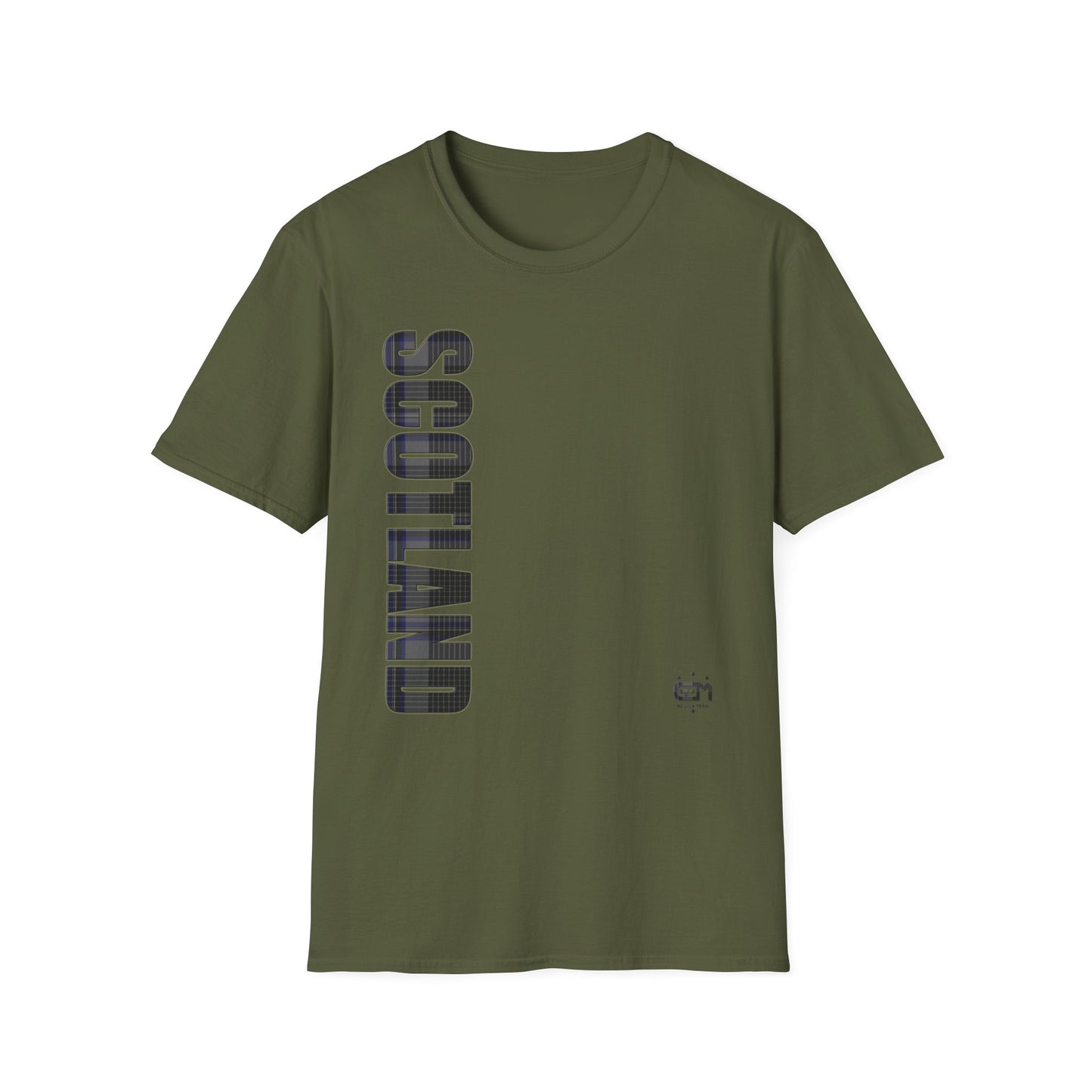 Tartan Scotland Lettrage Softstyle T-shirt unisexe, Hood Tartan Tee