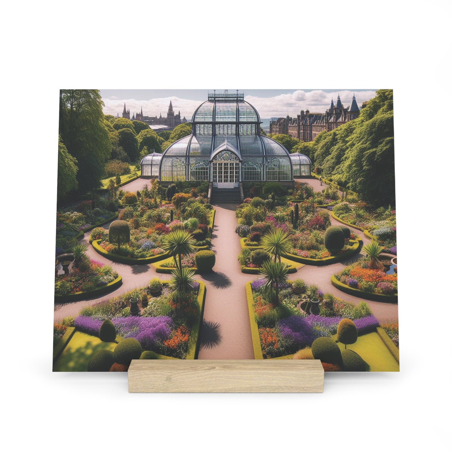 Scenic Collection Gallery Stand Botanic Gardens Glasgow, Oak Picture Stand, Scotland Art, Scenery, Landmarks, Various Sizes