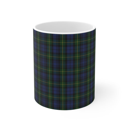 Scottish Tartan Mug 11oz, Gordon Tartan