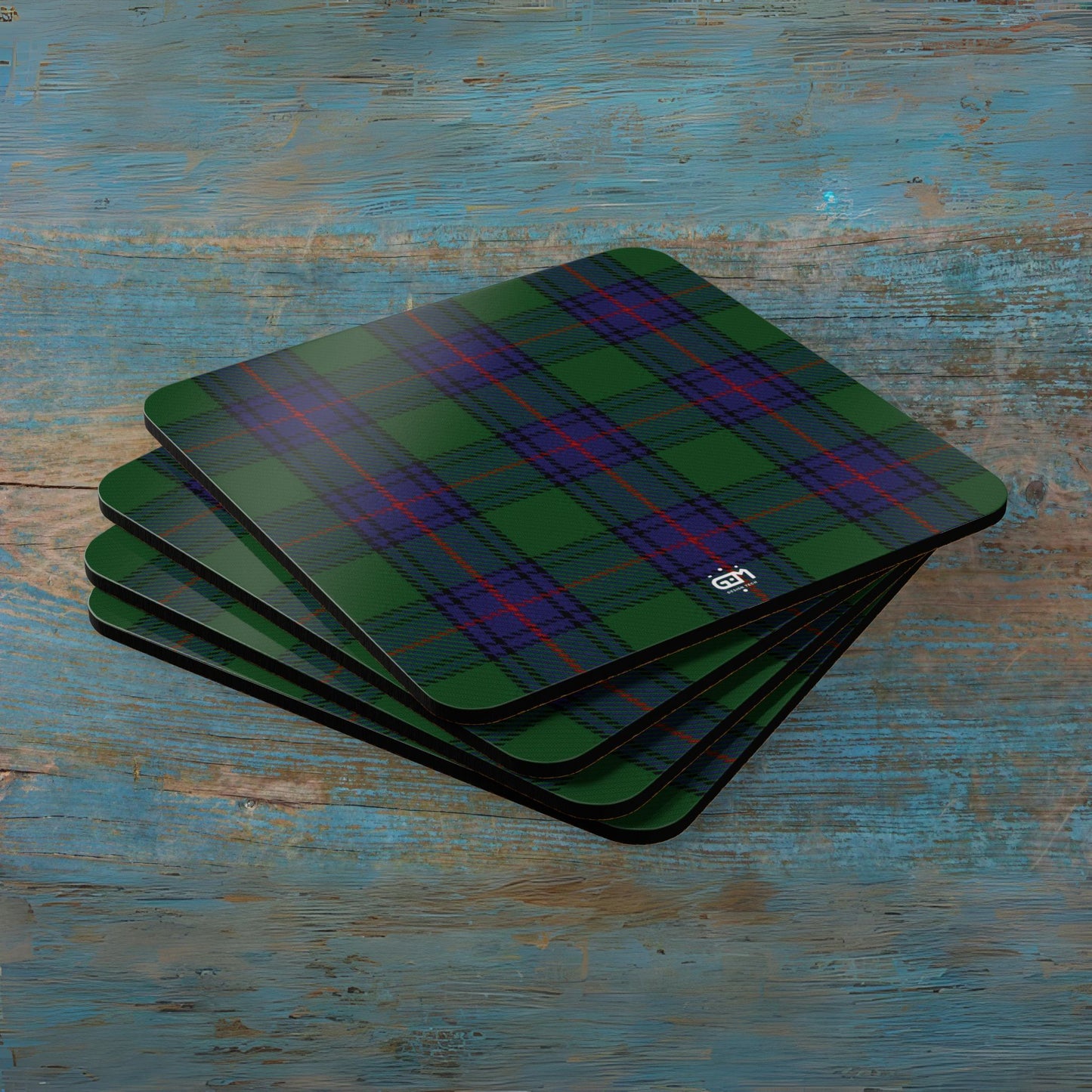 Scottish Tartan Cork Coaster Set (N-S)