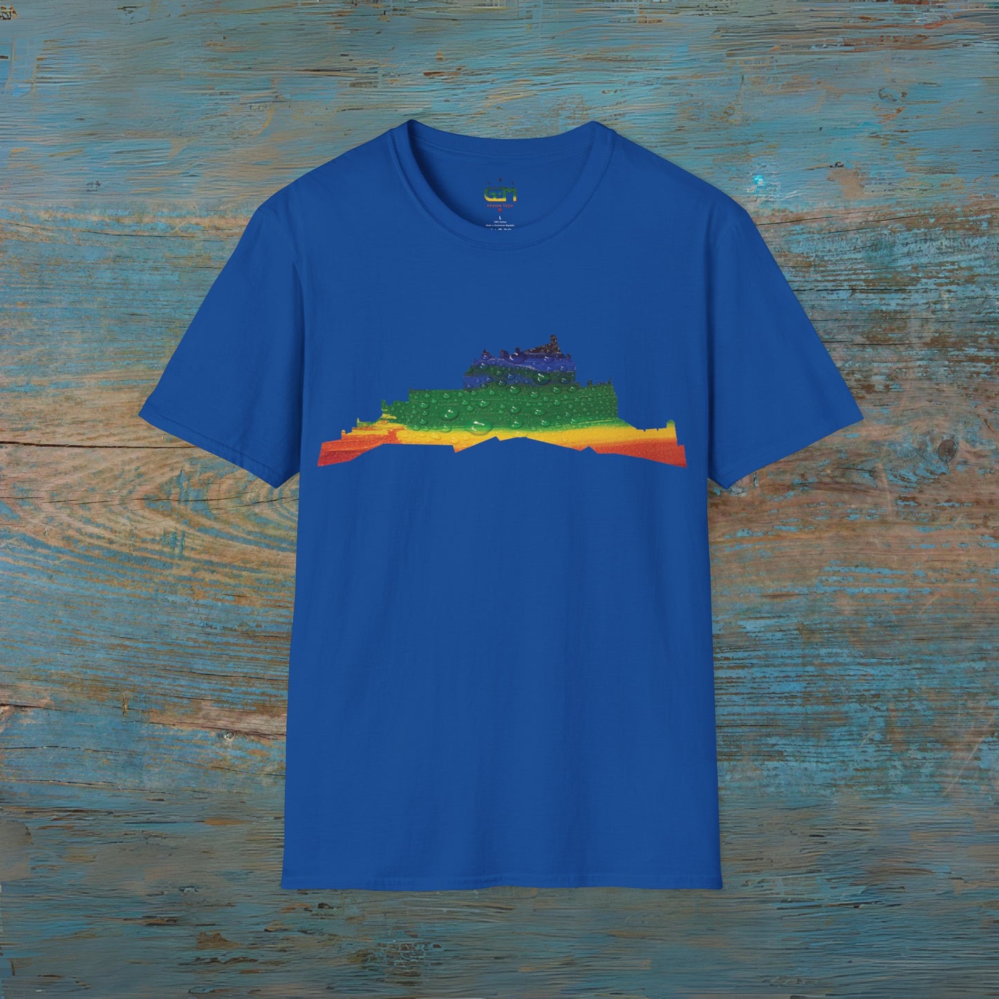 Edinburgh Castle Pride Rain Art Unisex T-Shirt