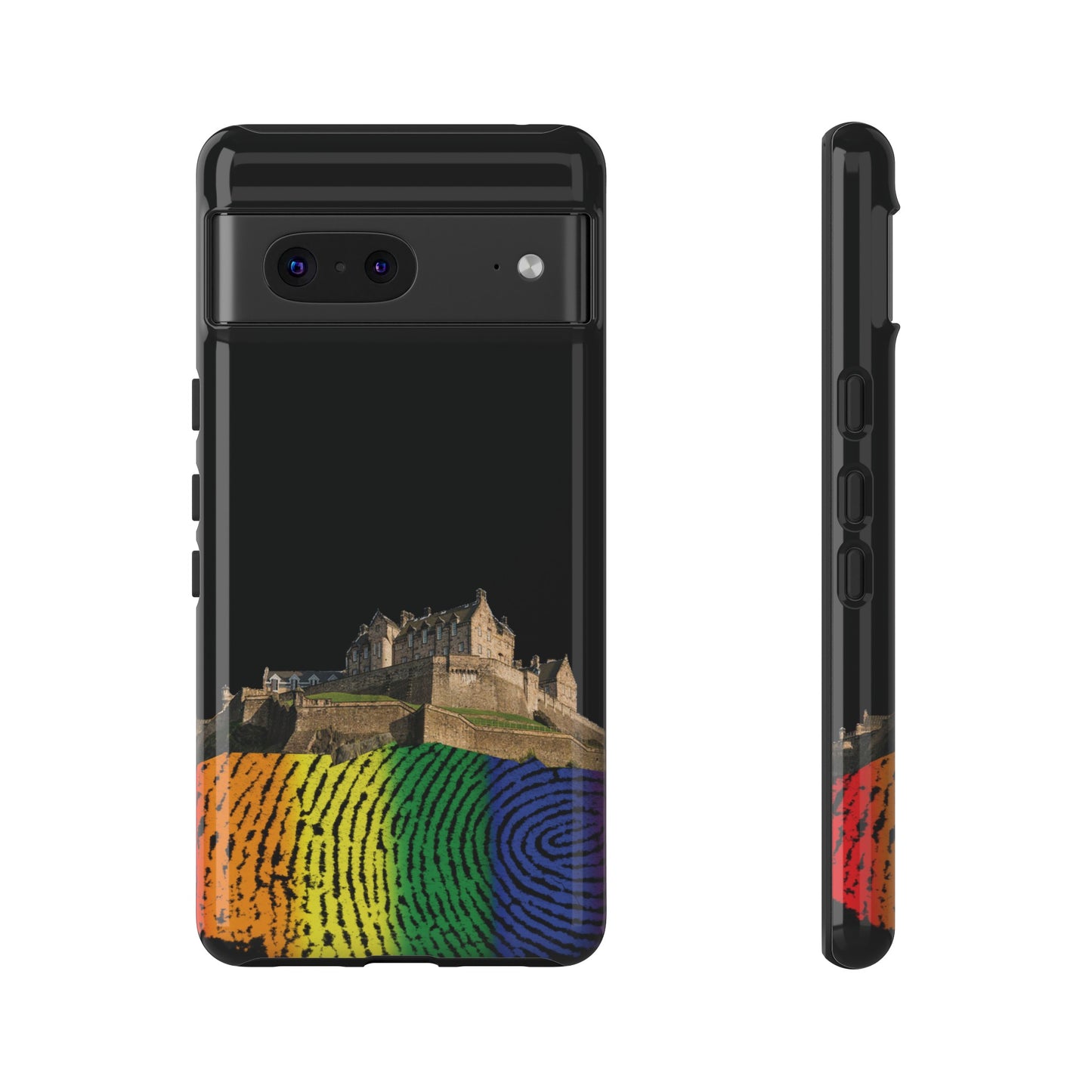 Edinburgh Castle Pride Rockface Phone Case - Fingerprint, Various