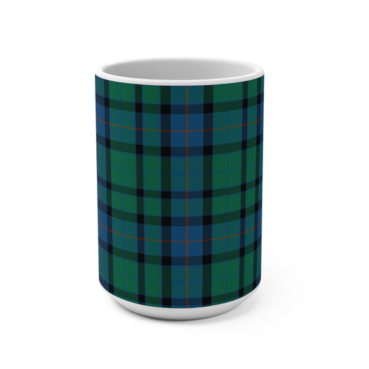 Scottish Tartan Mug 15oz, Flower of Scotland Tartan