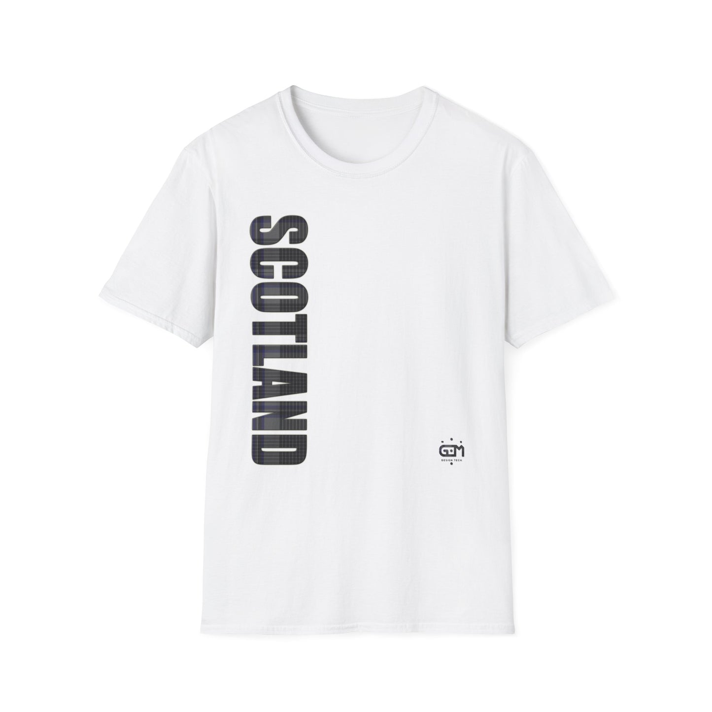 Tartan Scotland Lettrage Softstyle T-shirt unisexe, Hood Tartan Tee