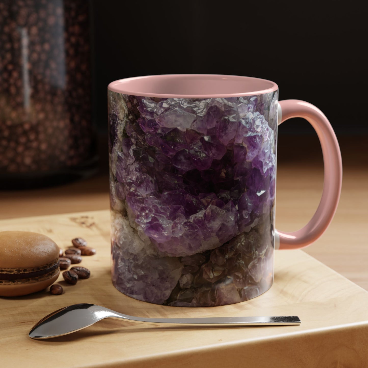 Tasses décoratives Écosse en gros plan - Scènes variées (rose)