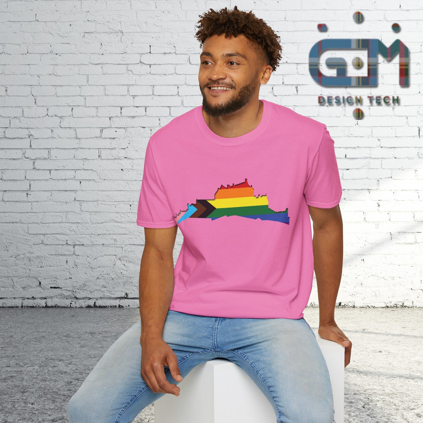 Edinburgh Castle Pride Progress Art Unisex T-Shirt