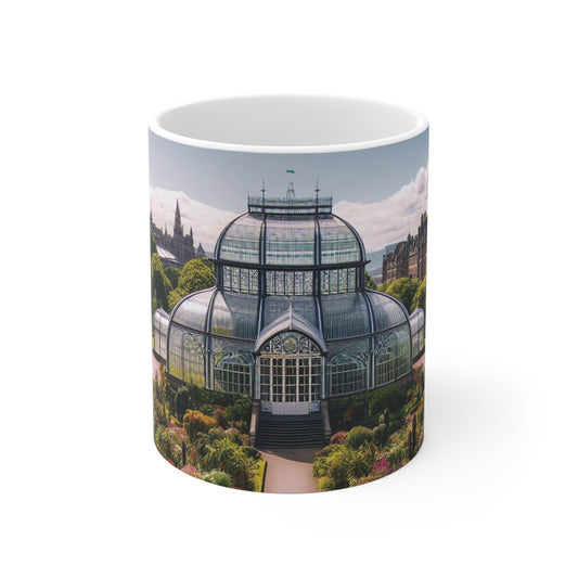 Botanic Gardens Glasgow Mug, Coffee Cup, Tea Cup, Scotland, White