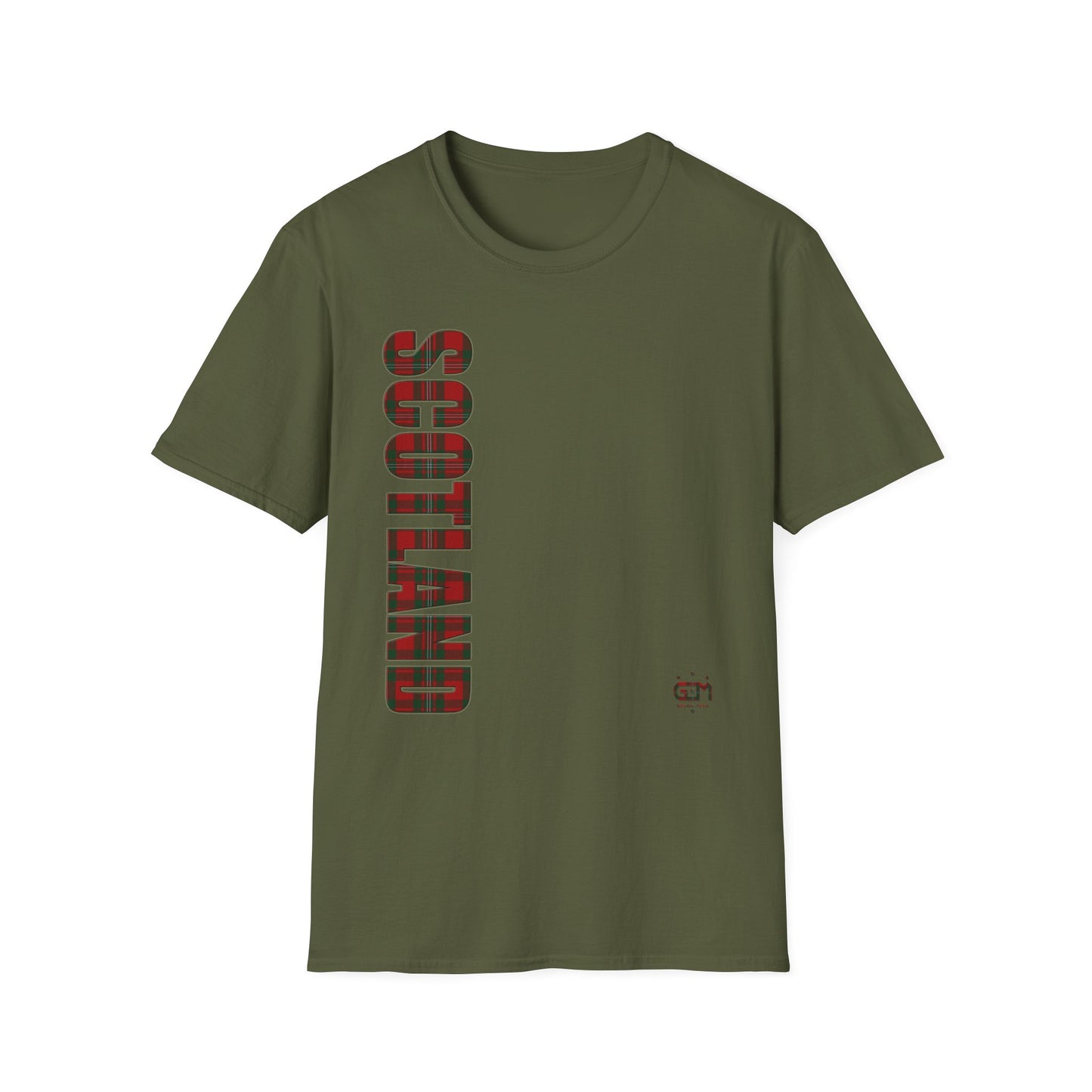 Tartan Scotland Lettrage Softstyle T-shirt unisexe, MacGregor Tartan Tee
