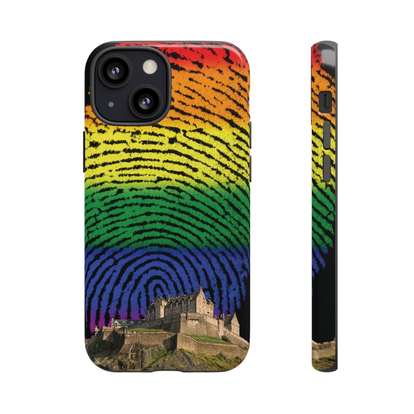 Edinburgh Castle Pride Phone Case - Fingerprint, Various