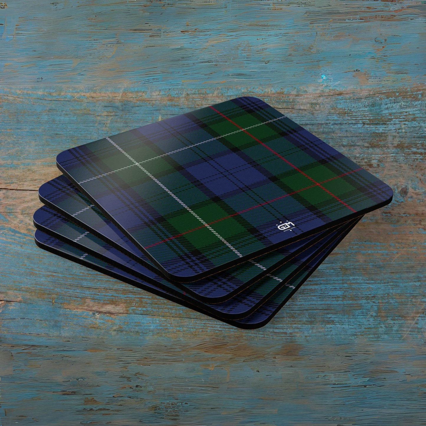 Scottish Tartan Cork Coaster Set (M/Mc/Mac)