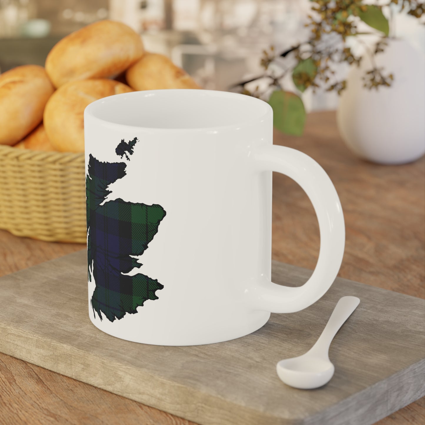 Mug carte écossaise en tartan – Black Watch Tartan, différentes tailles