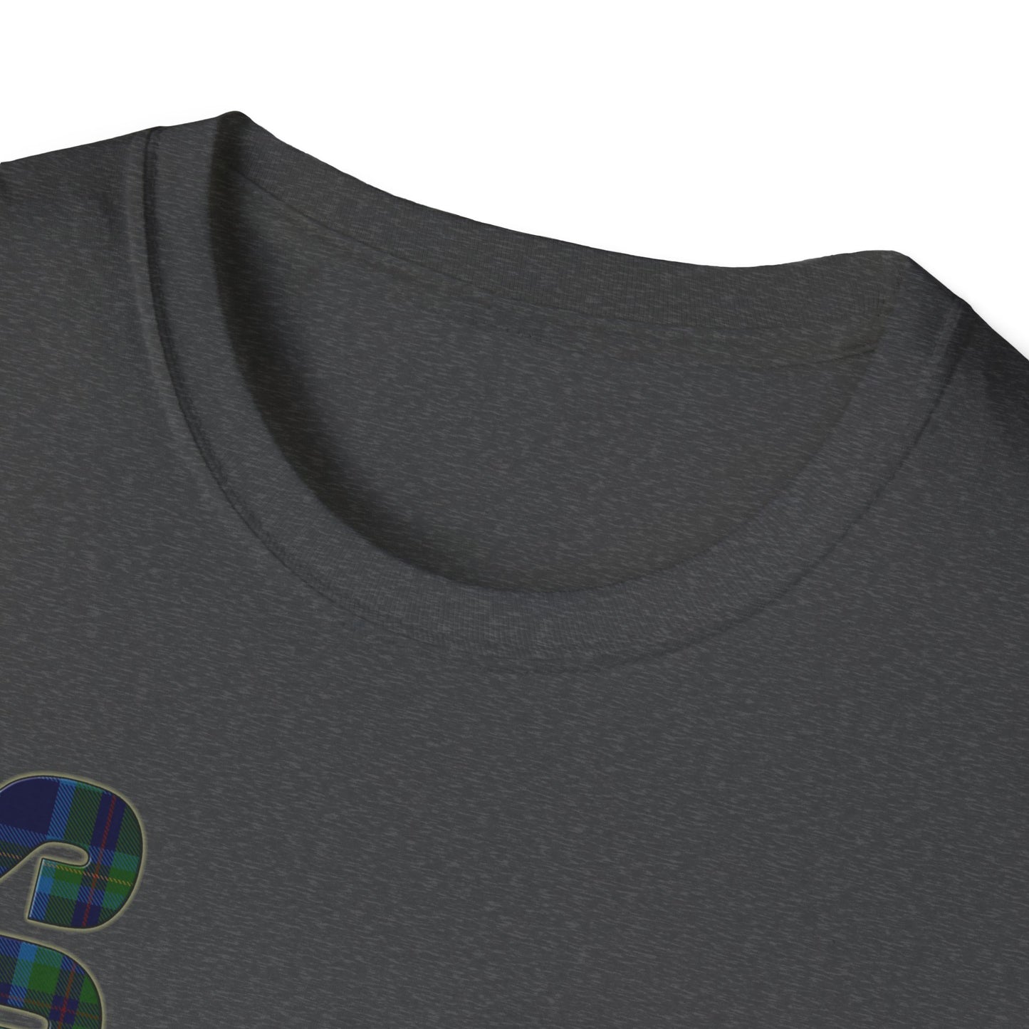 Tartan Scotland Lettrage Softstyle T-shirt unisexe, Miller Tartan Tee