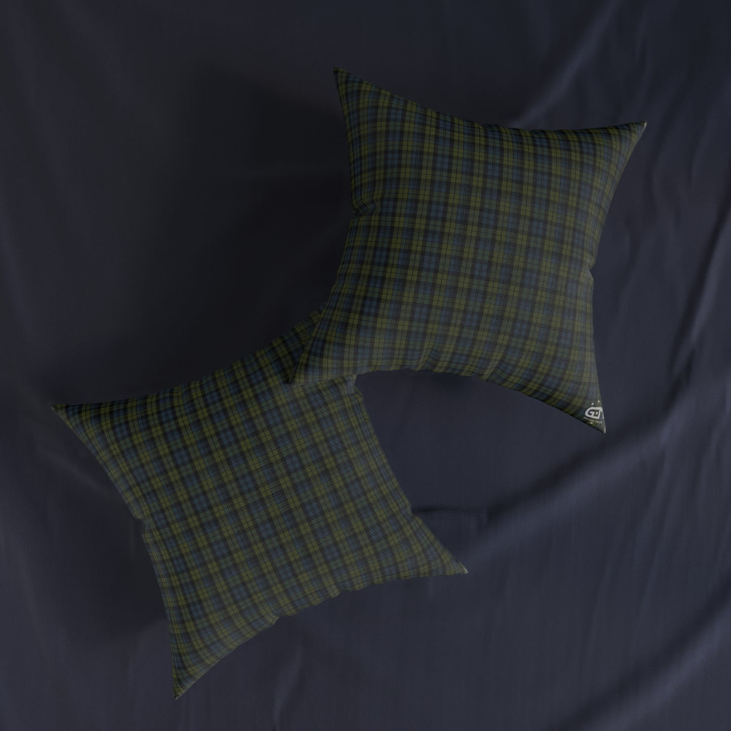 Coussin Carré Réversible : Campbell Tartan, Différentes Tailles