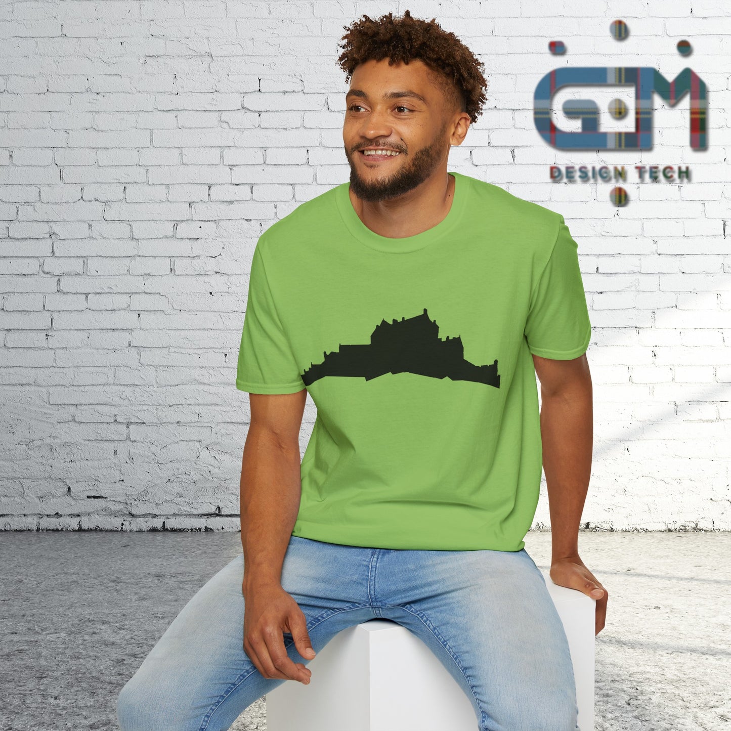 Edinburgh Castle Silhouette Art Unisex T-Shirt