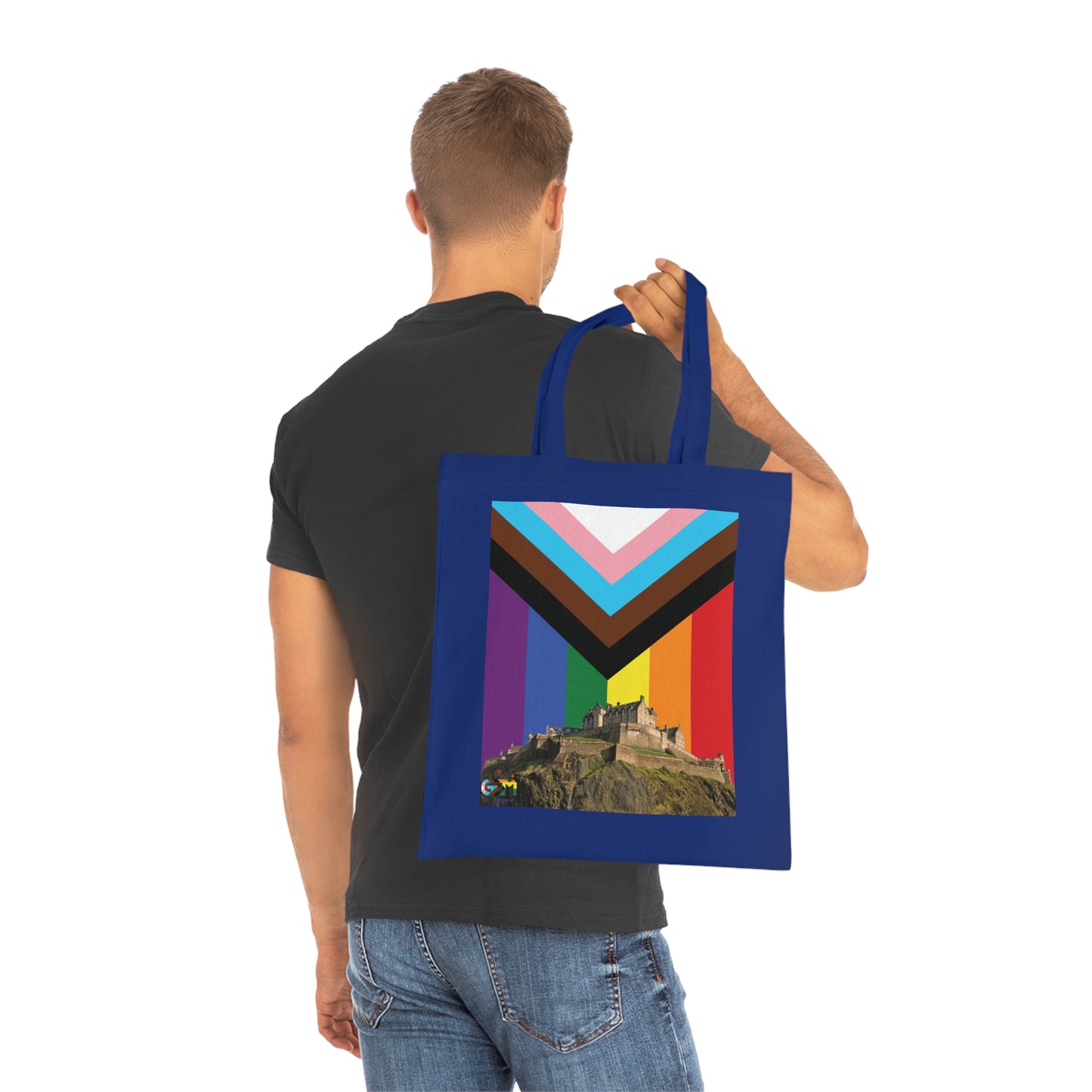 Edinburgh Castle Pride Progress Sky Cotton Tote Bag