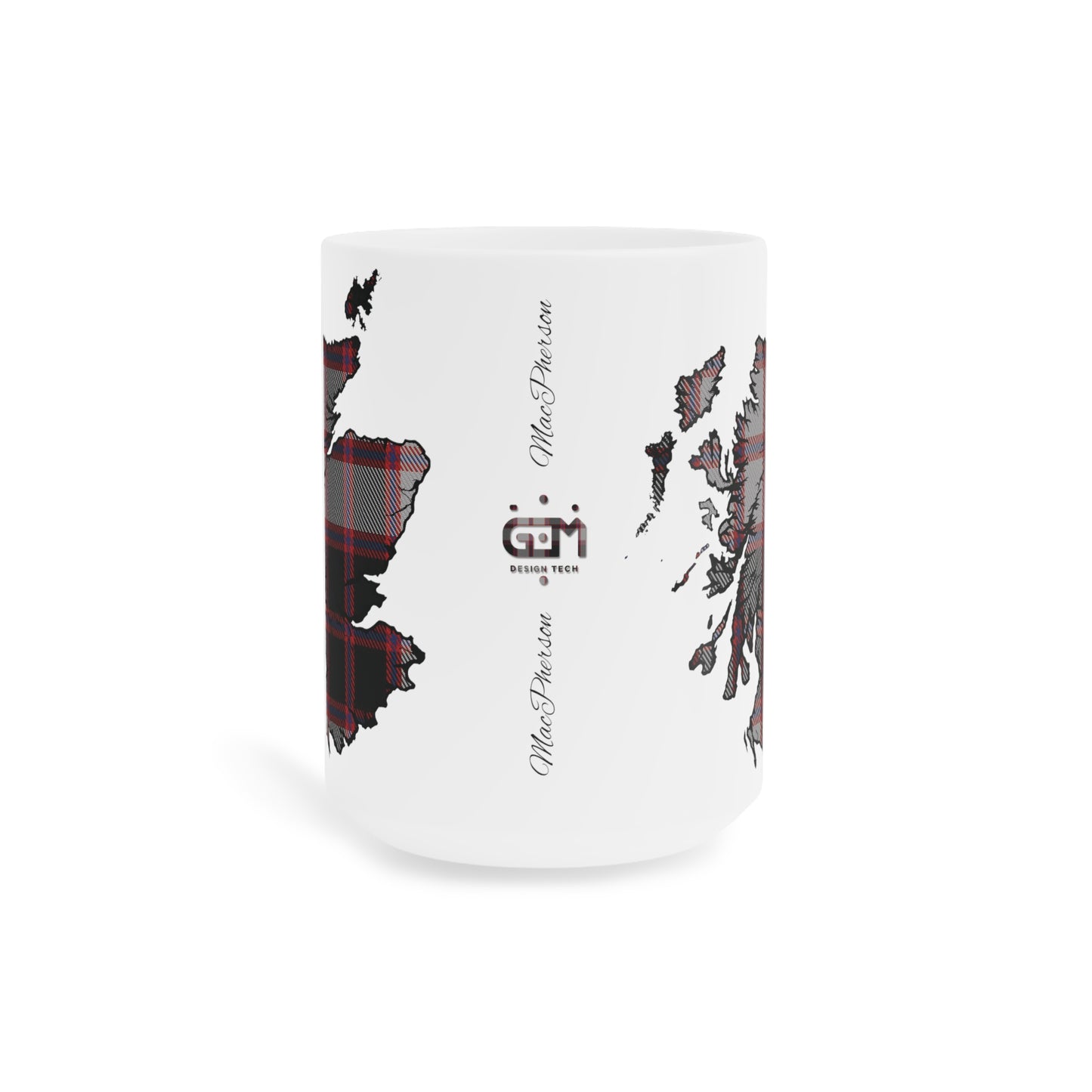 Tasse de carte de tartan d’Écosse - MacPherson Tartan, différentes tailles