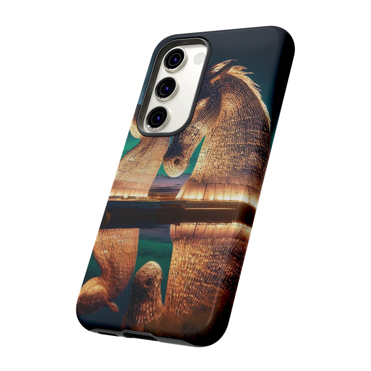 Kelpies Northern Lights Art Phone Case, Scotland, Various