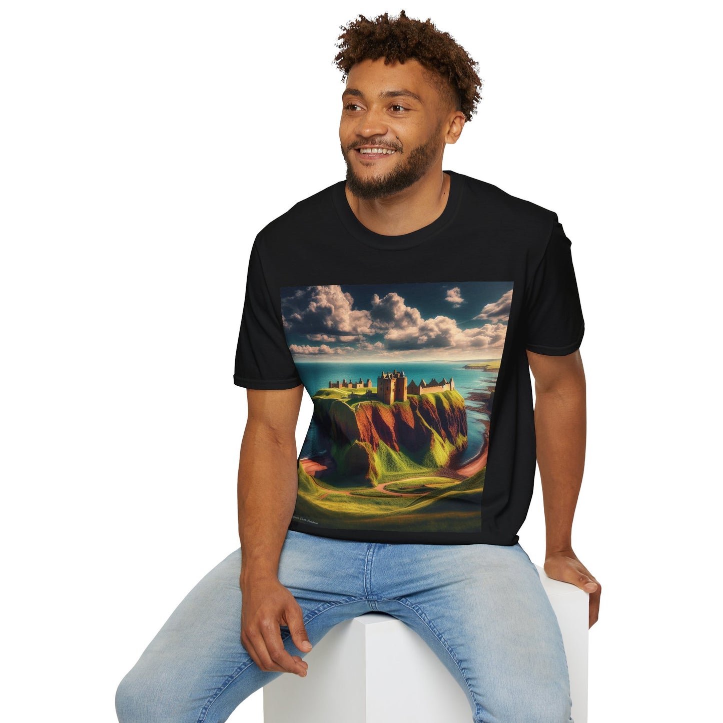 Dunnottar Castle - Stonehaven Softstyle T-Shirt, Unisex Tee, Scottish Landmarks, Various Colours
