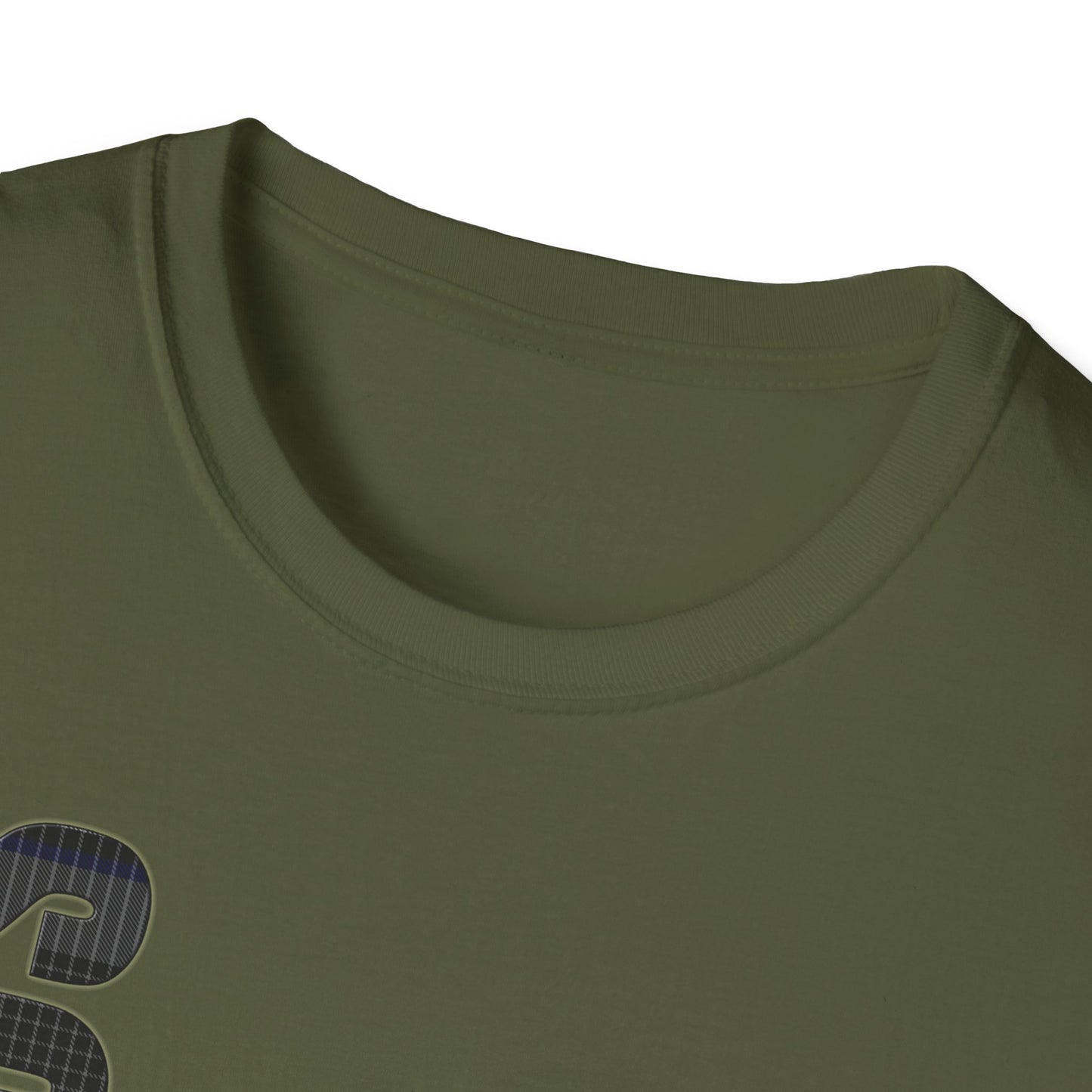 Tartan Scotland Lettrage Softstyle T-shirt unisexe, Hood Tartan Tee