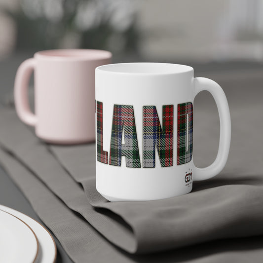 Scotland Tartan Mug - Stewart Tartan, Various Sizes
