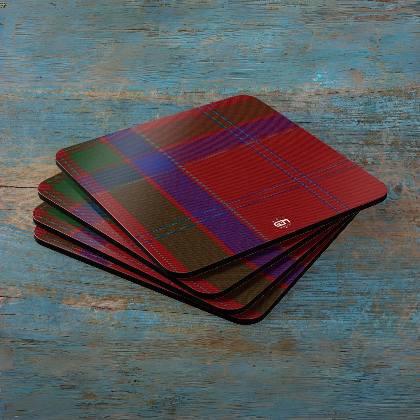 Scottish Tartan Cork Coaster Set (M/Mc/Mac)
