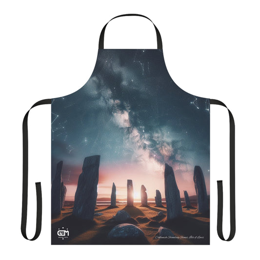 Callanish Standing Stones - Isle of Lewis Apron, Scottish Cooking Apparel, Chef Accessory
