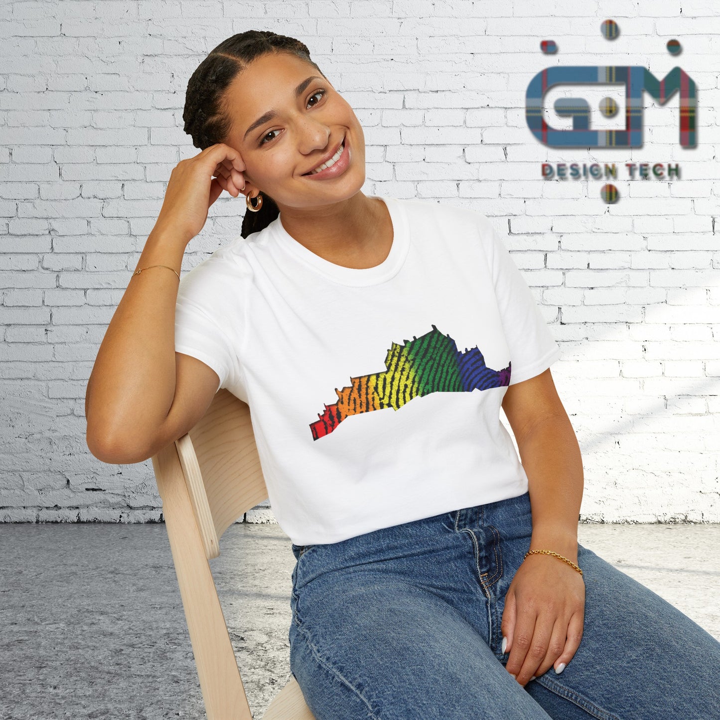 Edinburgh Castle Pride Fingerprint Art Unisex T-Shirt