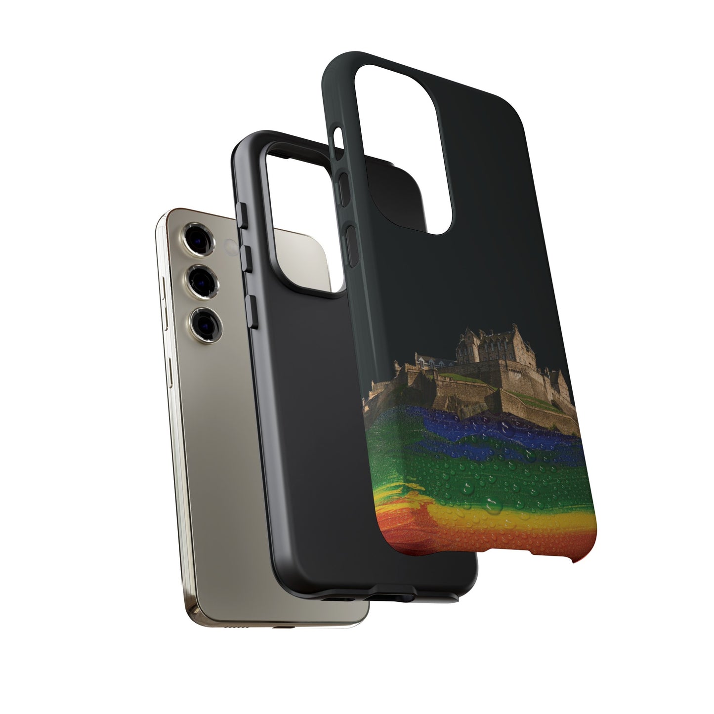 Edinburgh Castle Pride Rockface Phone Case - Rain, Various