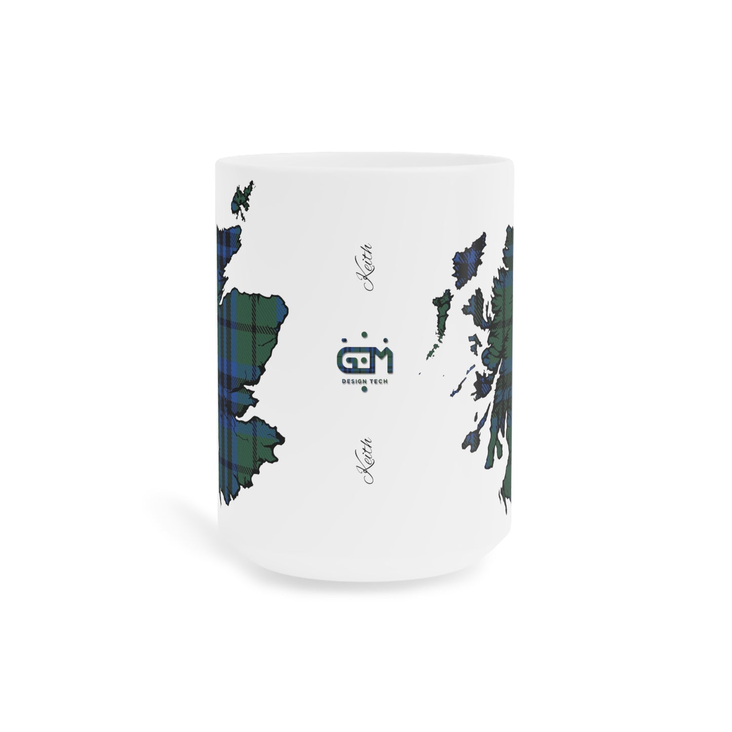 Tasse de carte de tartan d’Écosse - Keith Tartan, différentes tailles