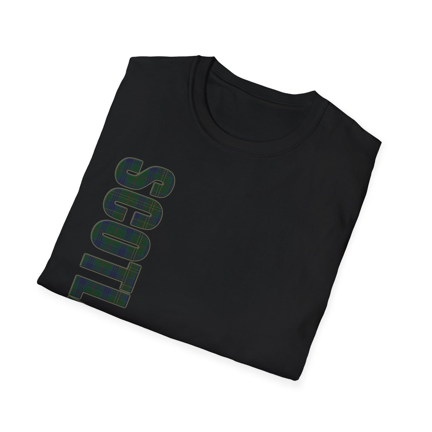 Tartan Scotland Lettrage Softstyle T-shirt unisexe, Kennedy Tartan Tee