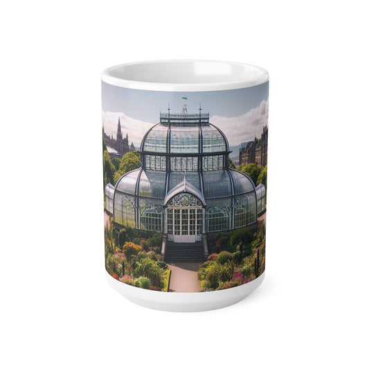 Botanic Gardens Glasgow Mug, Tasse à café, Tasse à thé, Écosse, Blanc
