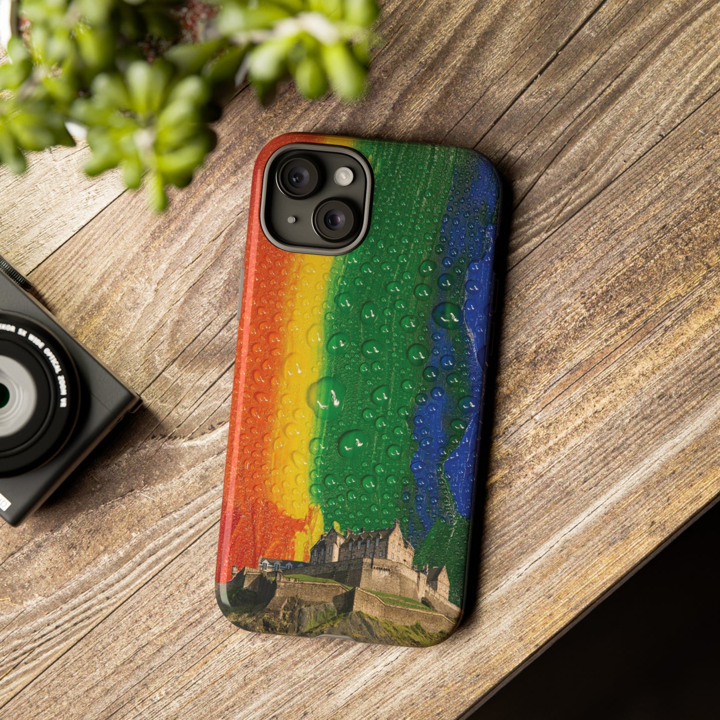 Edinburgh Castle Pride Phone Case - Rain, Various