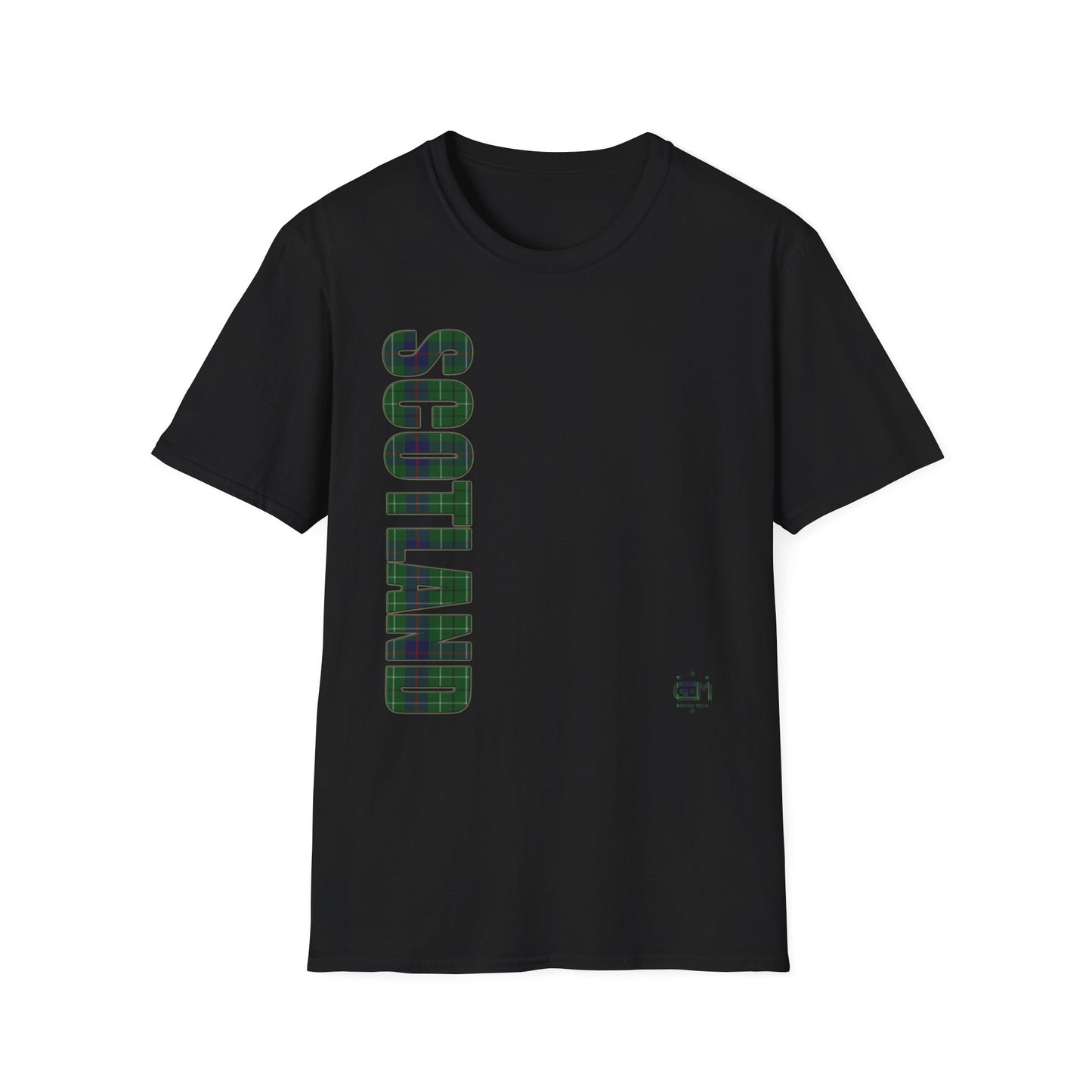 Tartan Scotland Lettrage Softstyle T-shirt unisexe, Duncan Tartan Tee