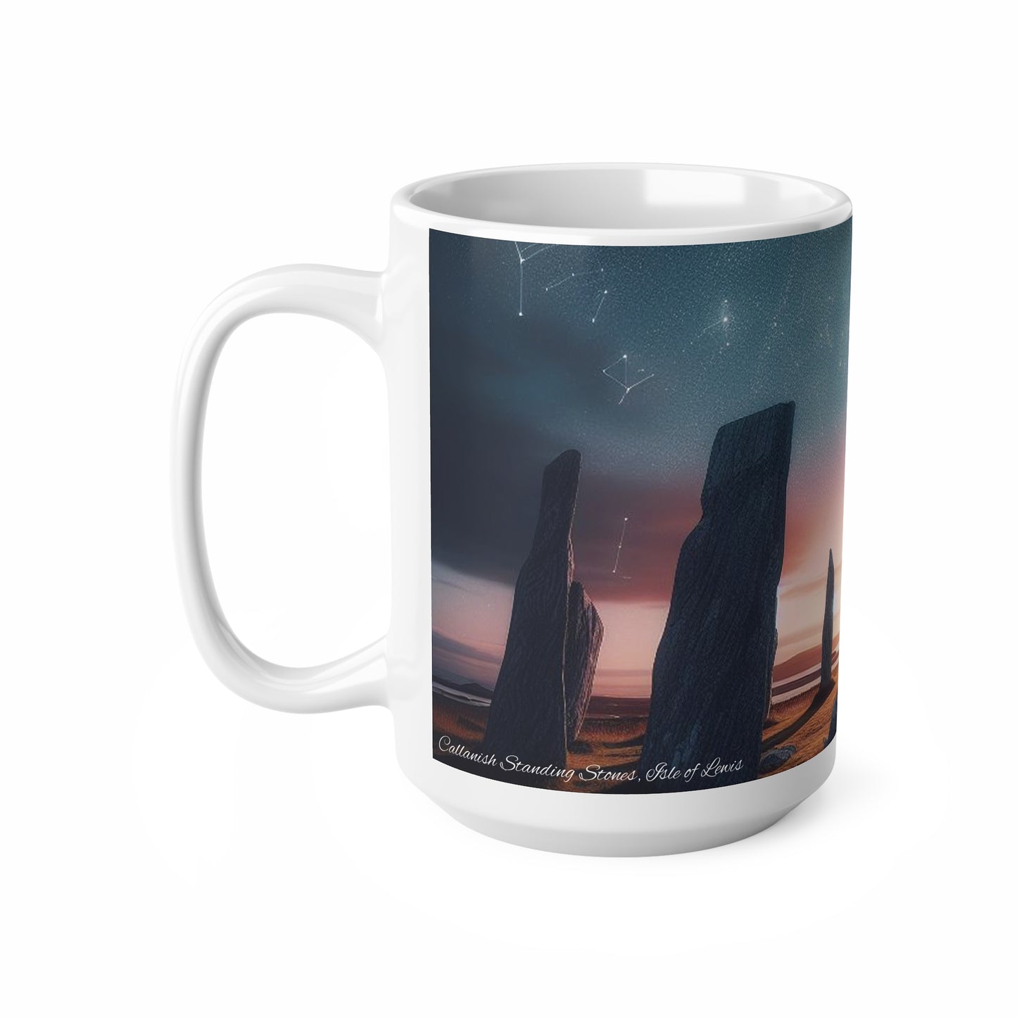 Callanish Standing Stones Mug - Isle of Lewis, Coffee Cup, Tea Cup, Scotland, White