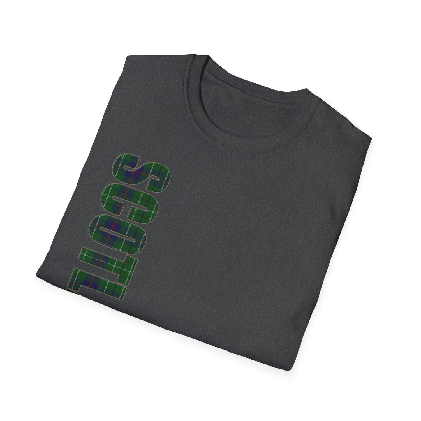 Tartan Scotland Lettrage Softstyle T-shirt unisexe, Duncan Tartan Tee