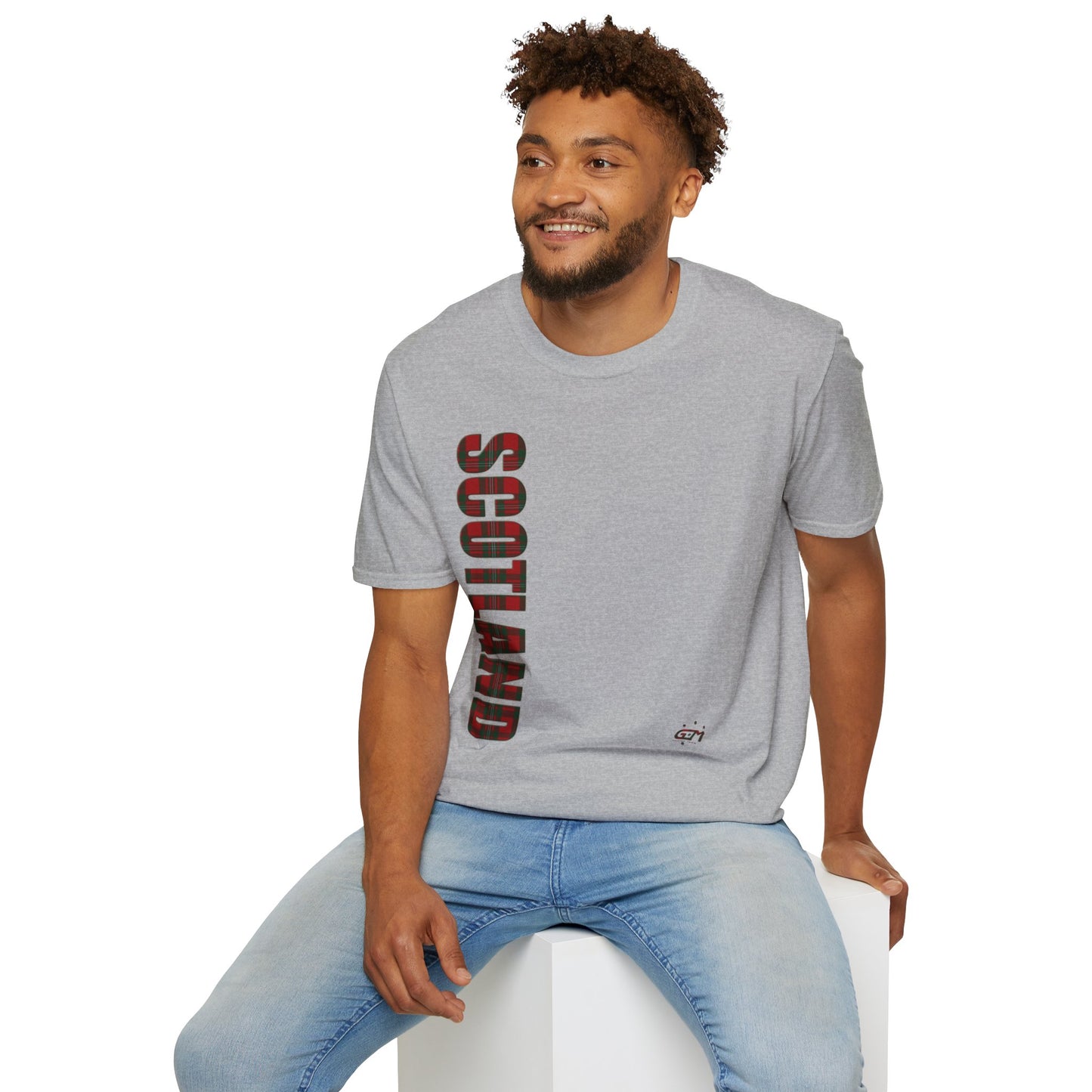 Tartan Scotland Lettrage Softstyle T-shirt unisexe, MacGregor Tartan Tee