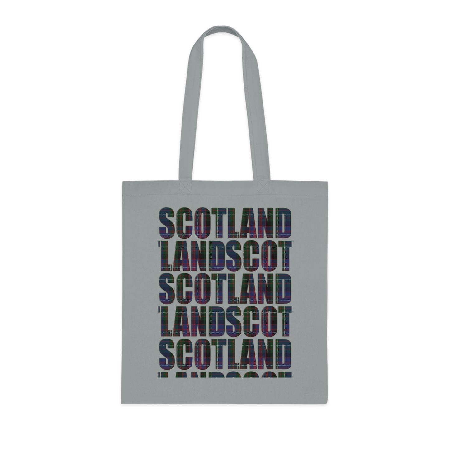 Sac fourre-tout en coton réversible avec carte tartan d'Écosse - Rankin Tartan