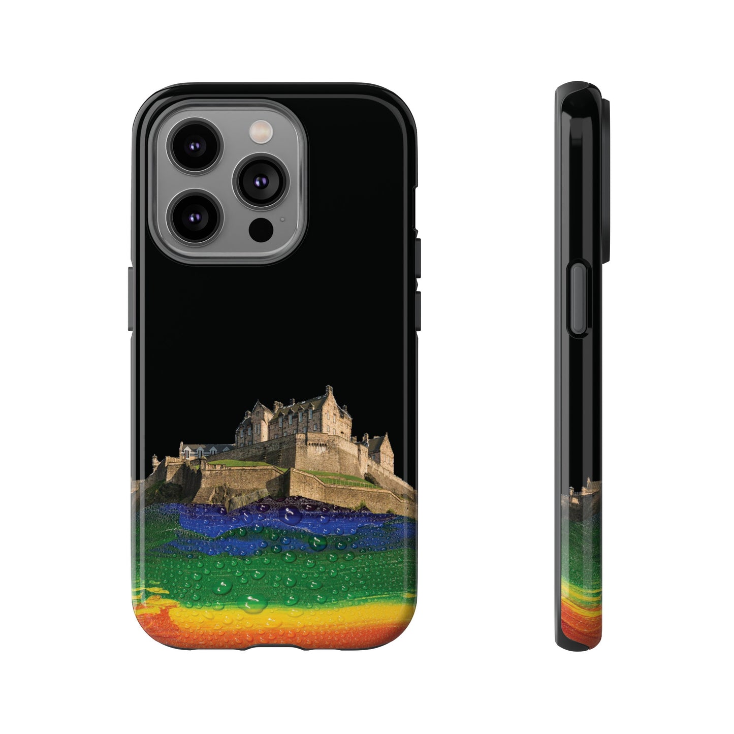 Edinburgh Castle Pride Rockface Phone Case - Rain, Various