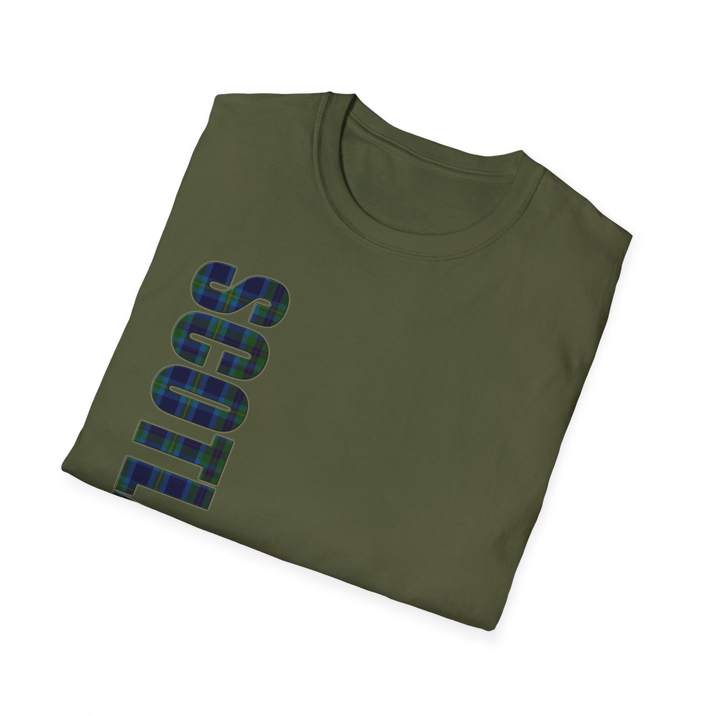 Tartan Scotland Lettrage Softstyle T-shirt unisexe, Miller Tartan Tee